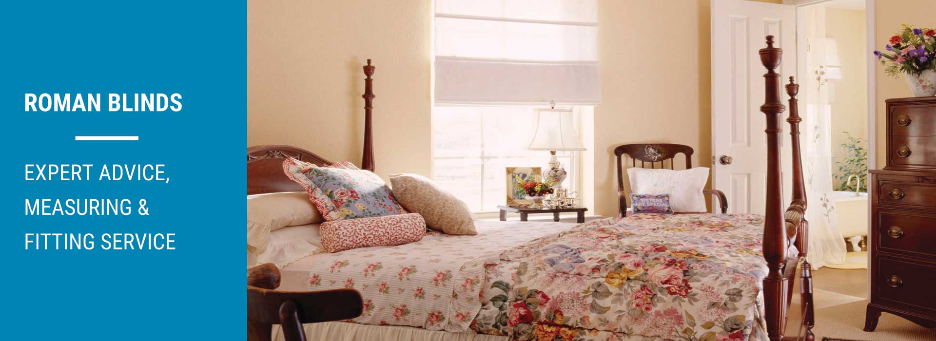 Roman blinds — expert advice, measuring & fitting service