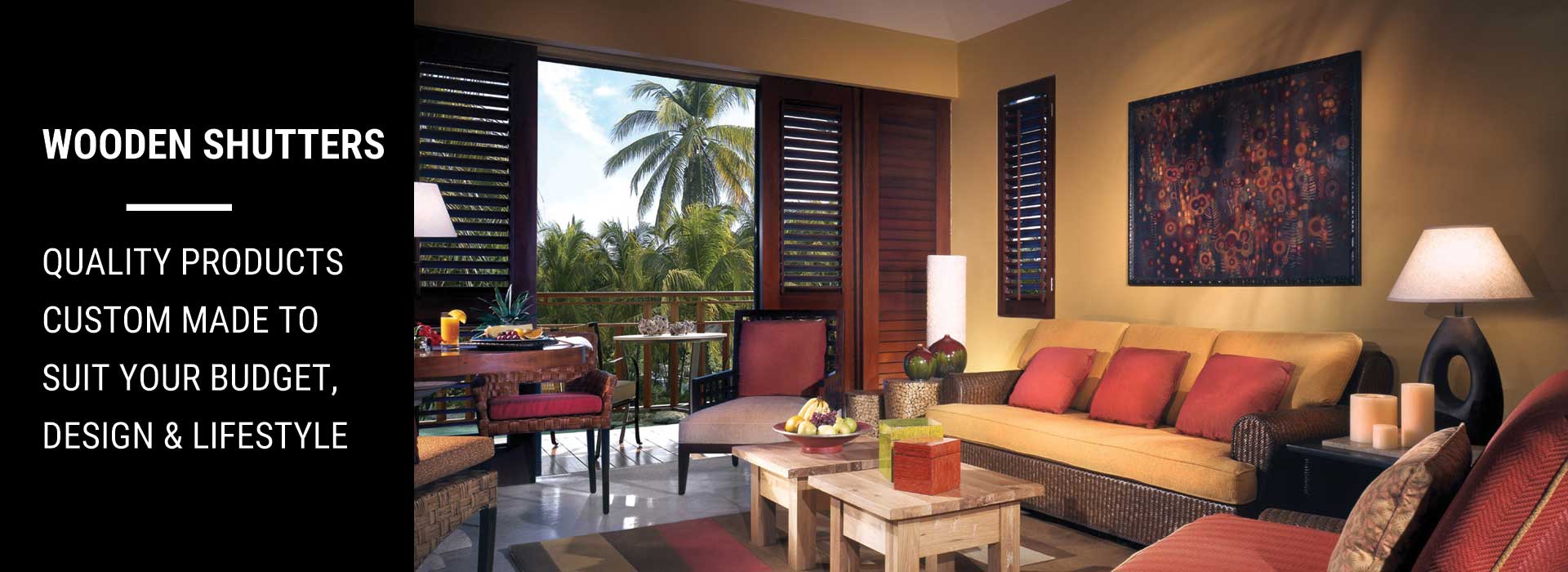 Timber shutters — quality products custom made